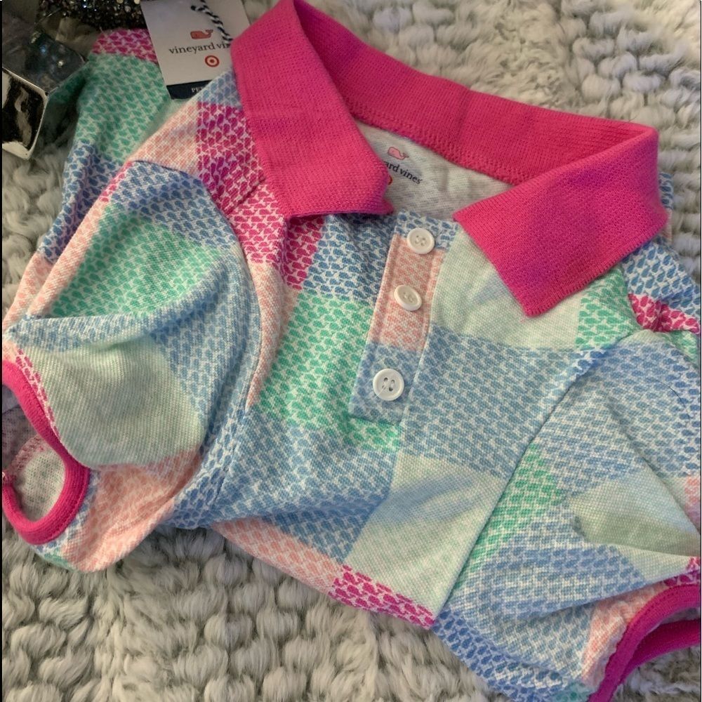 Vineyard Vines NLA Pastel Plaid Polo